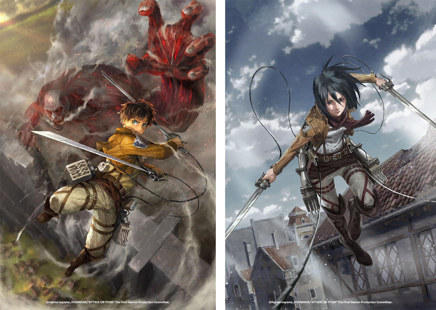 Anime Ataque Em Titan 4 Temporada Mikasa Ackerman Survey Corps